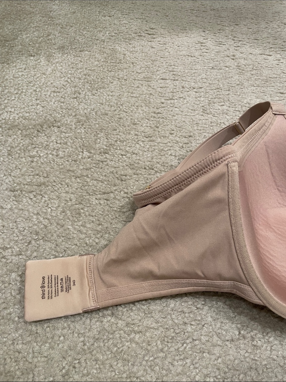 Preowned ThirdLove Bra nude 34G - Picture 7 of 10